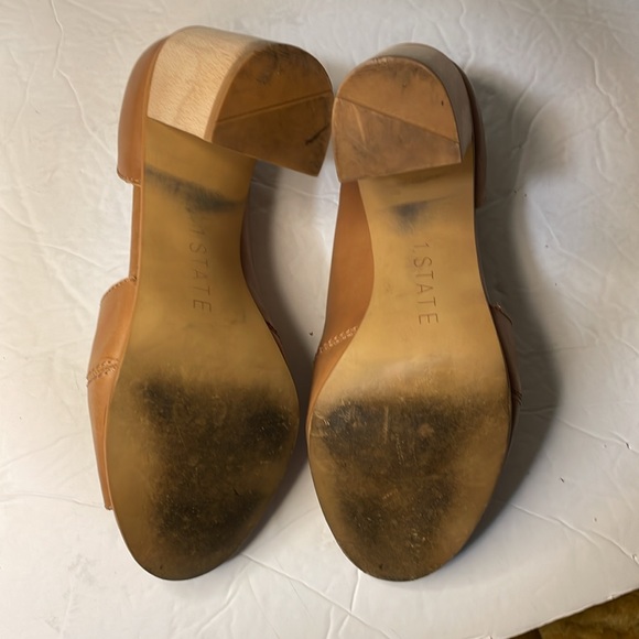 1.State asymmetrical block heel leather size 7.5 - Picture 7 of 7